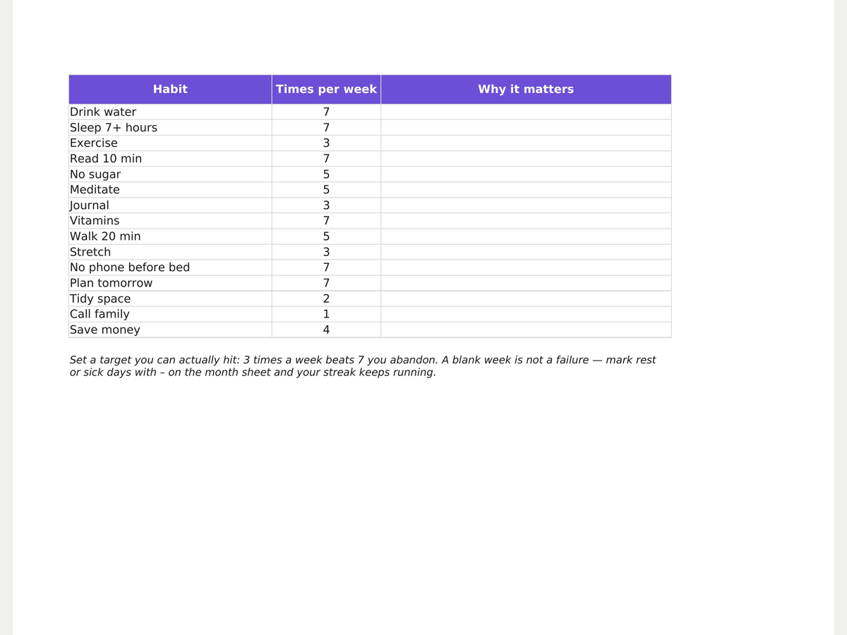 Habit & Routine Tracker preview 2