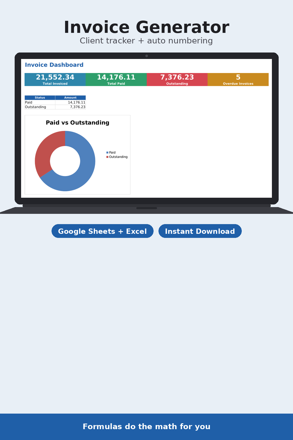 Invoice Generator & Client Tracker preview 5