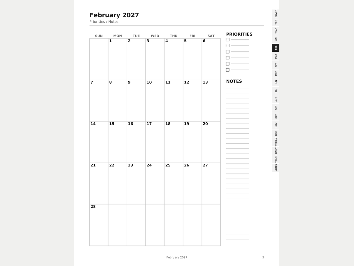 The Planner Bundle — 2027 + Daily + Wedding preview 3
