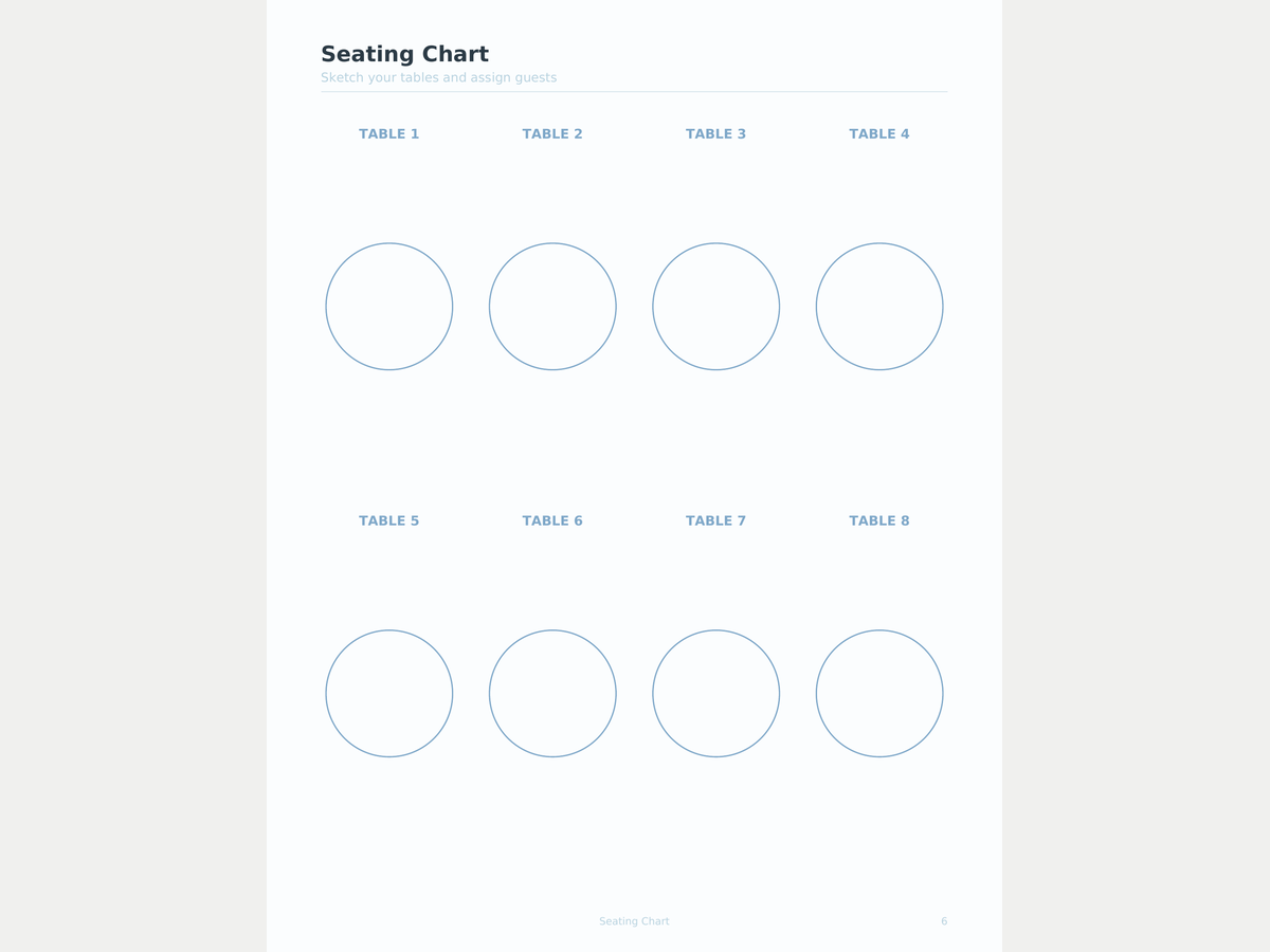 Wedding Planner Printable — Checklist, Budget & Timeline preview 5